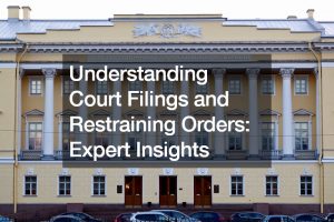 Understanding Court Filings and Restraining Orders  Expert Insights